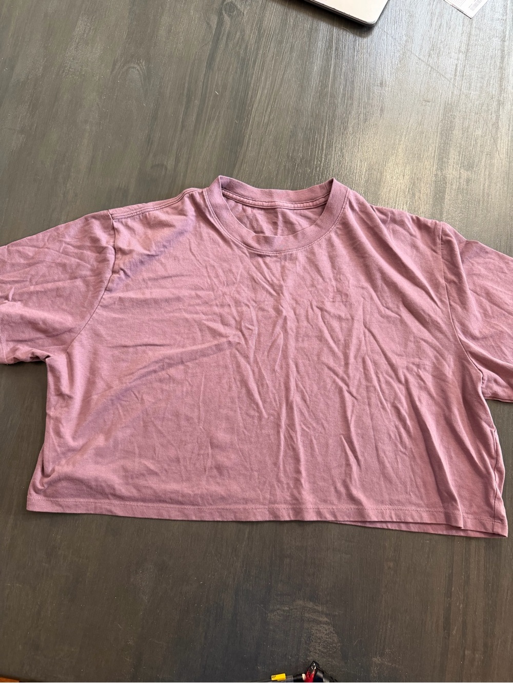 Under Armour Women’s M Purple Cropped Short Sleeve T-Shirt